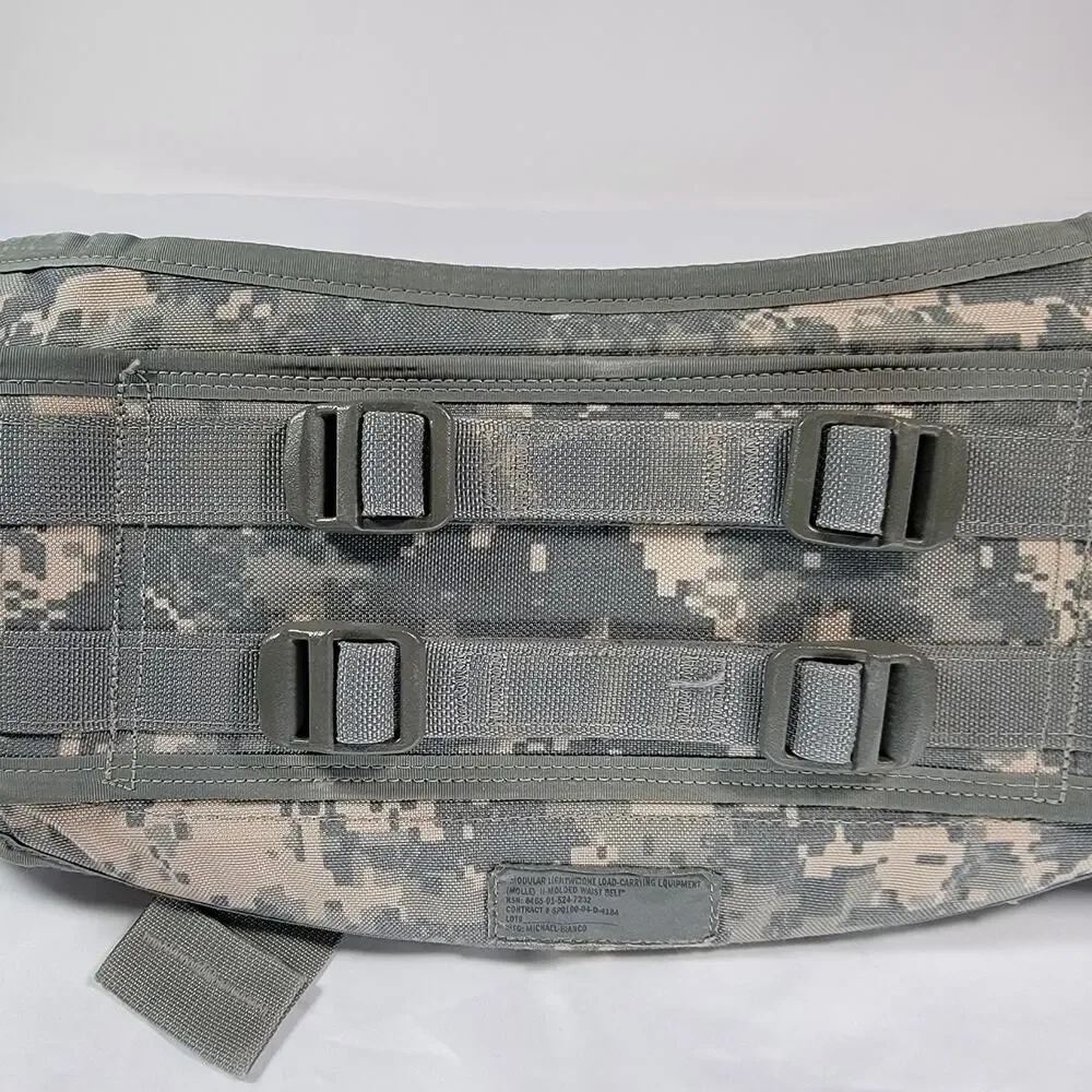 US Military ACU MOLLE II Waist Belt Padded Load Carrying Equipment Adjustable